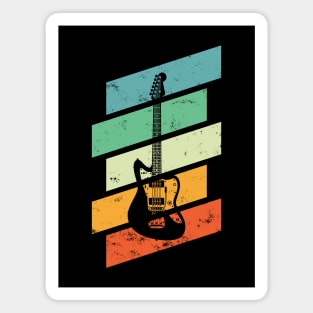 Vintage Style Offset Style Electric Guitar Retro Colors Magnet